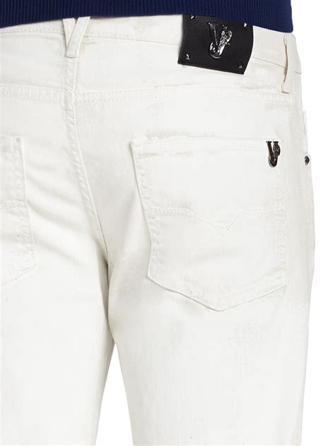 versace white ladies jeans|white Versace Jeans men.